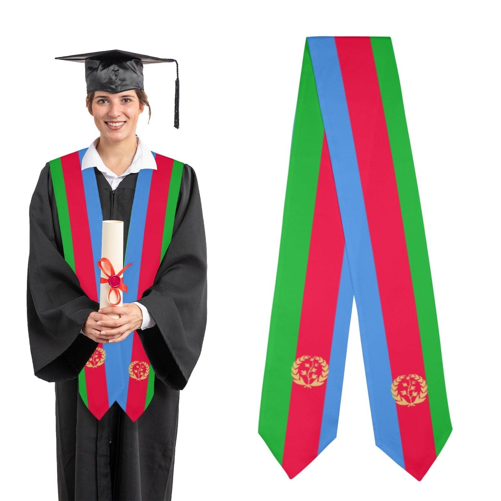 Eritrean Flag Graduation Stole - Natna Shop