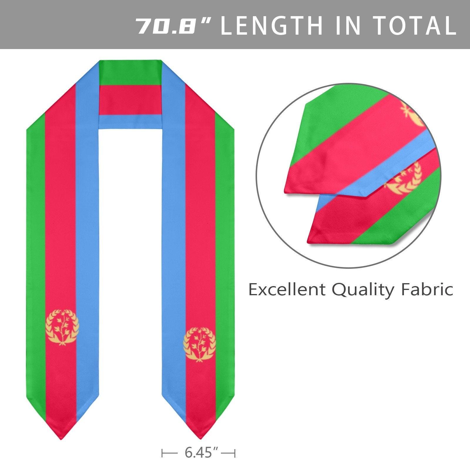 Eritrean Flag Graduation Stole - Natna Shop