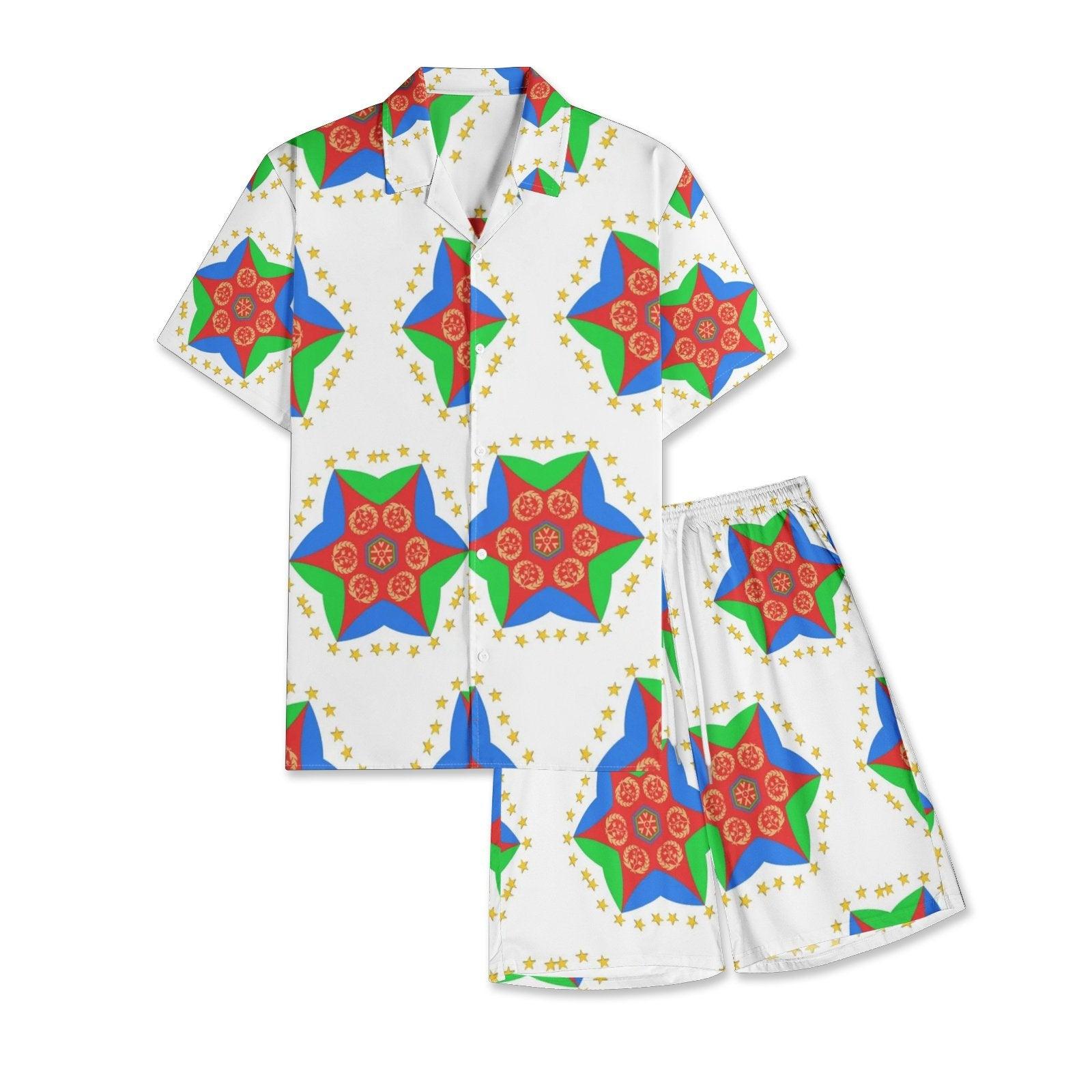 Men's All-Over-Print Hawiian Shirt Sets - Natna Shop