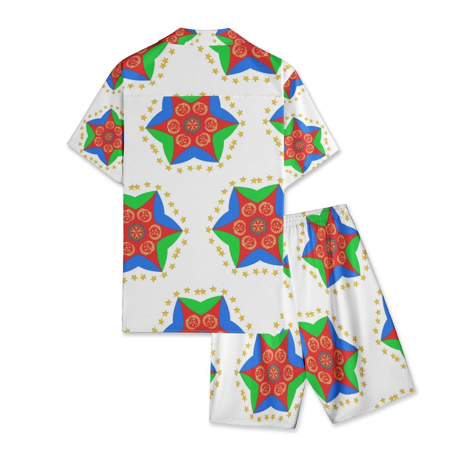 Men's All-Over-Print Hawiian Shirt Sets - Natna Shop