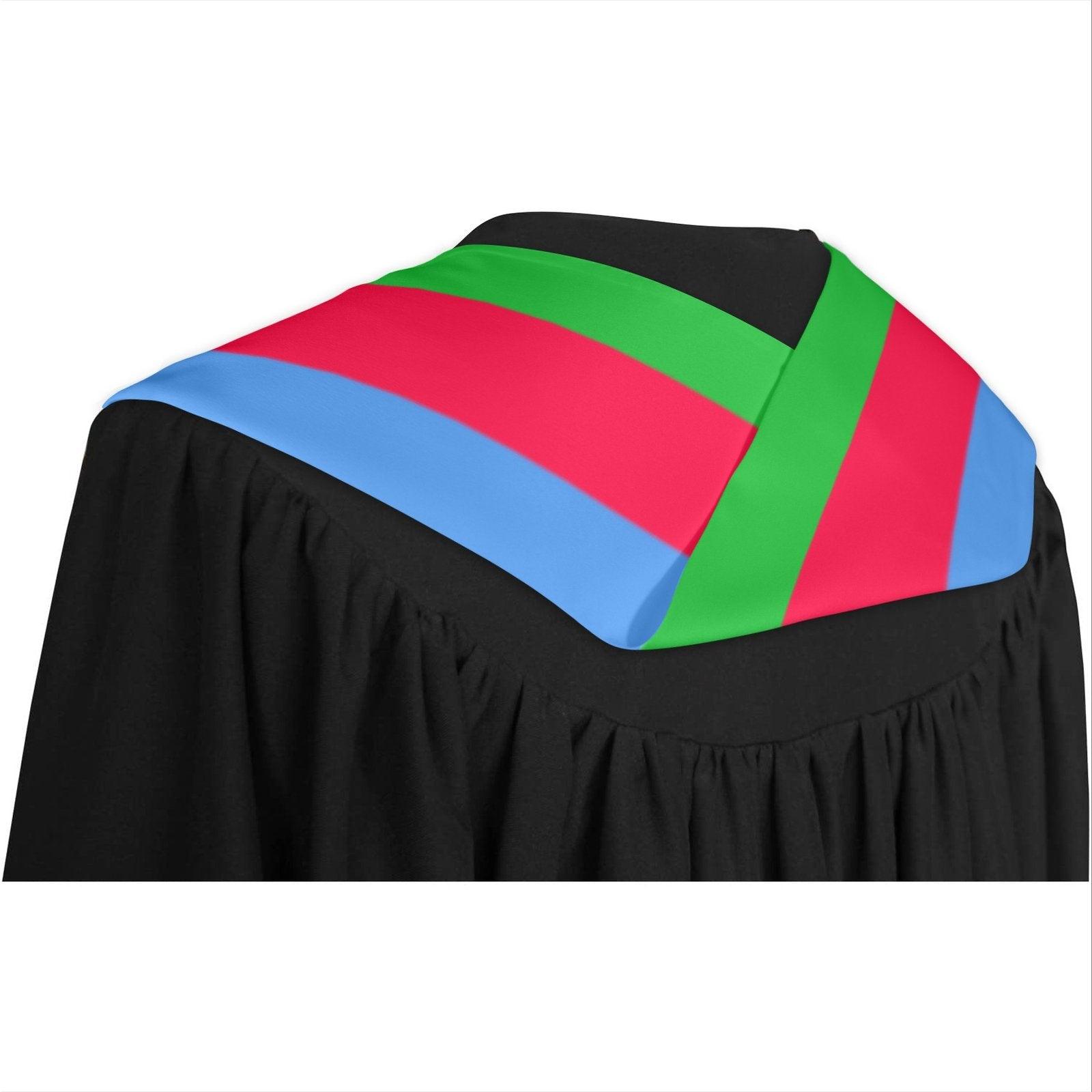 Eritrean Flag Graduation Stole - Natna Shop