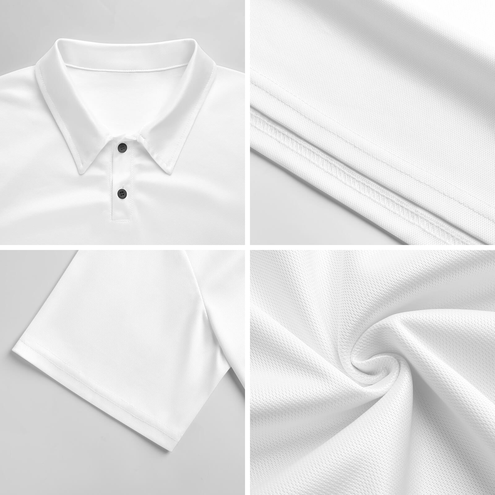 Breathable pique fabric polo shirt detail with patriotic print - Natna Shop