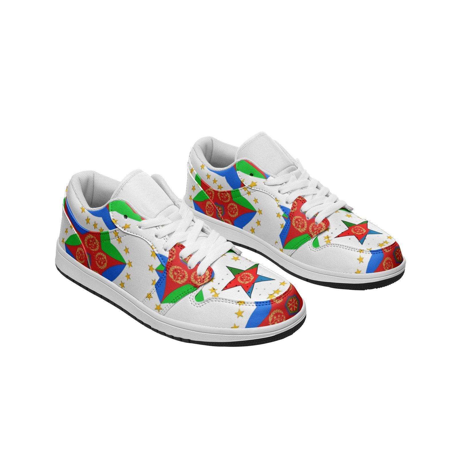 Afro Unisex Low Top Leather Sneakers - Natna Shop
