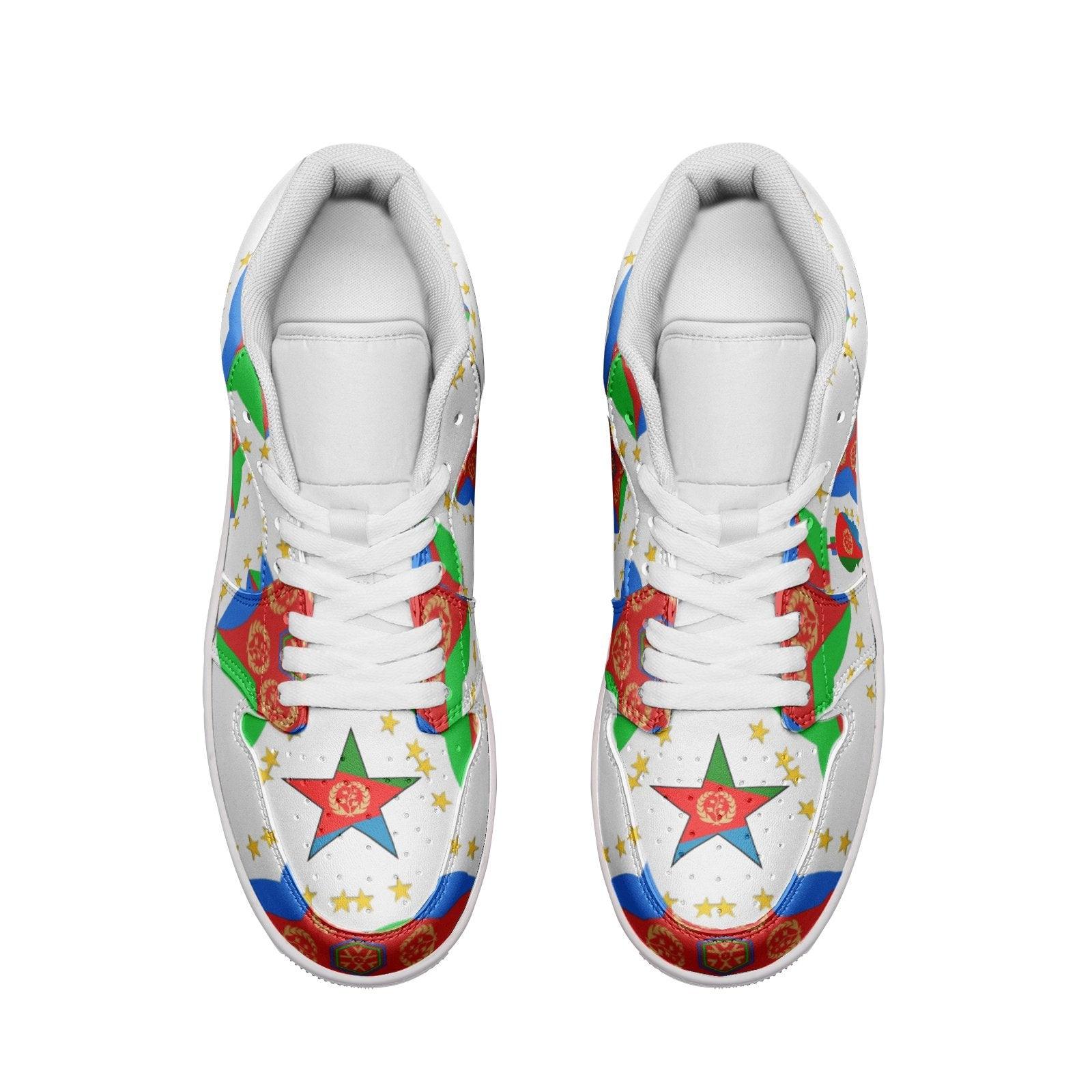 Afro Unisex Low Top Leather Sneakers - Natna Shop
