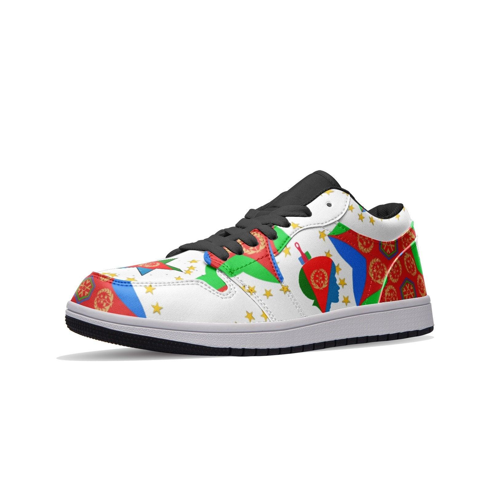 Afro Unisex Low Top Leather Sneakers - Natna Shop