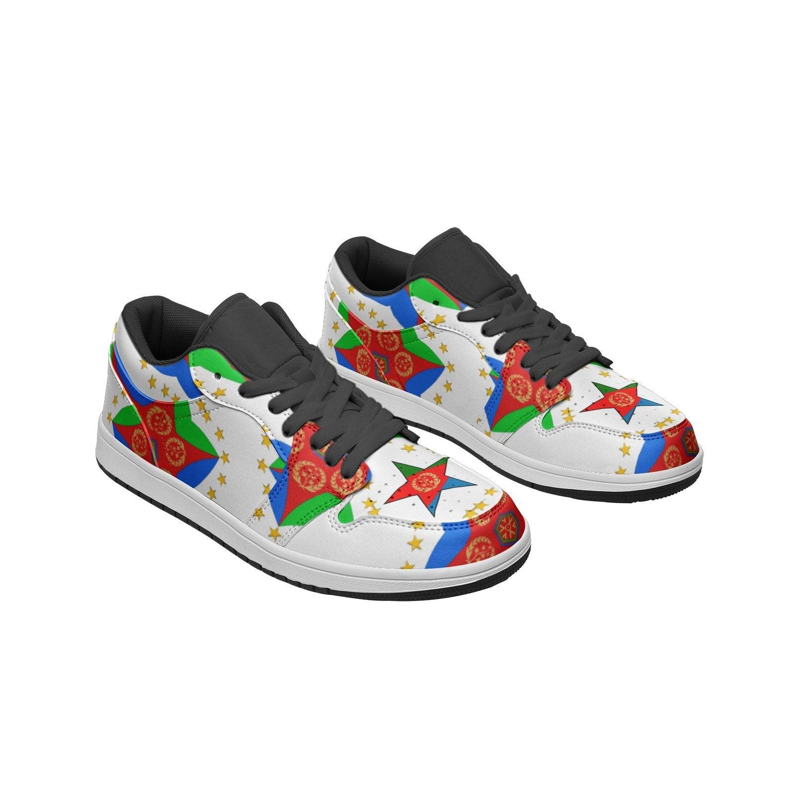 Afro Unisex Low Top Leather Sneakers - Natna Shop