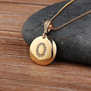 Unisex Letter Necklace Gold - Natna Shop