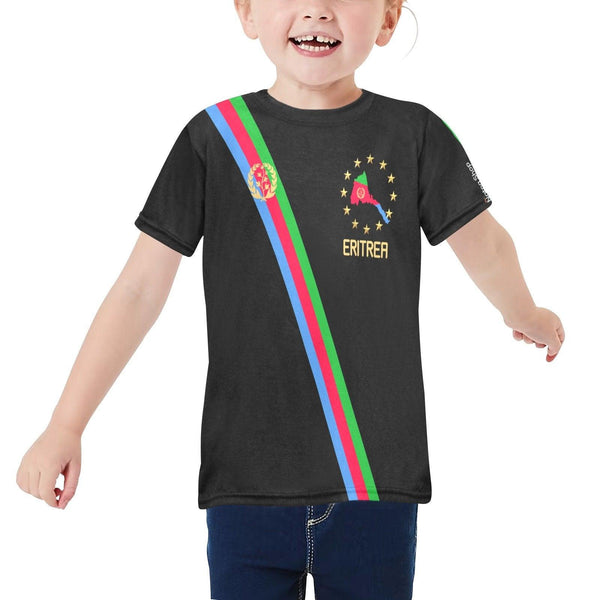 Eritrea Proud Kid Little Girls' Crew Neck T-Shirt