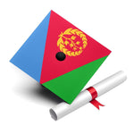 Eritrean Flag Graduation Cap Topper - Natna Shop