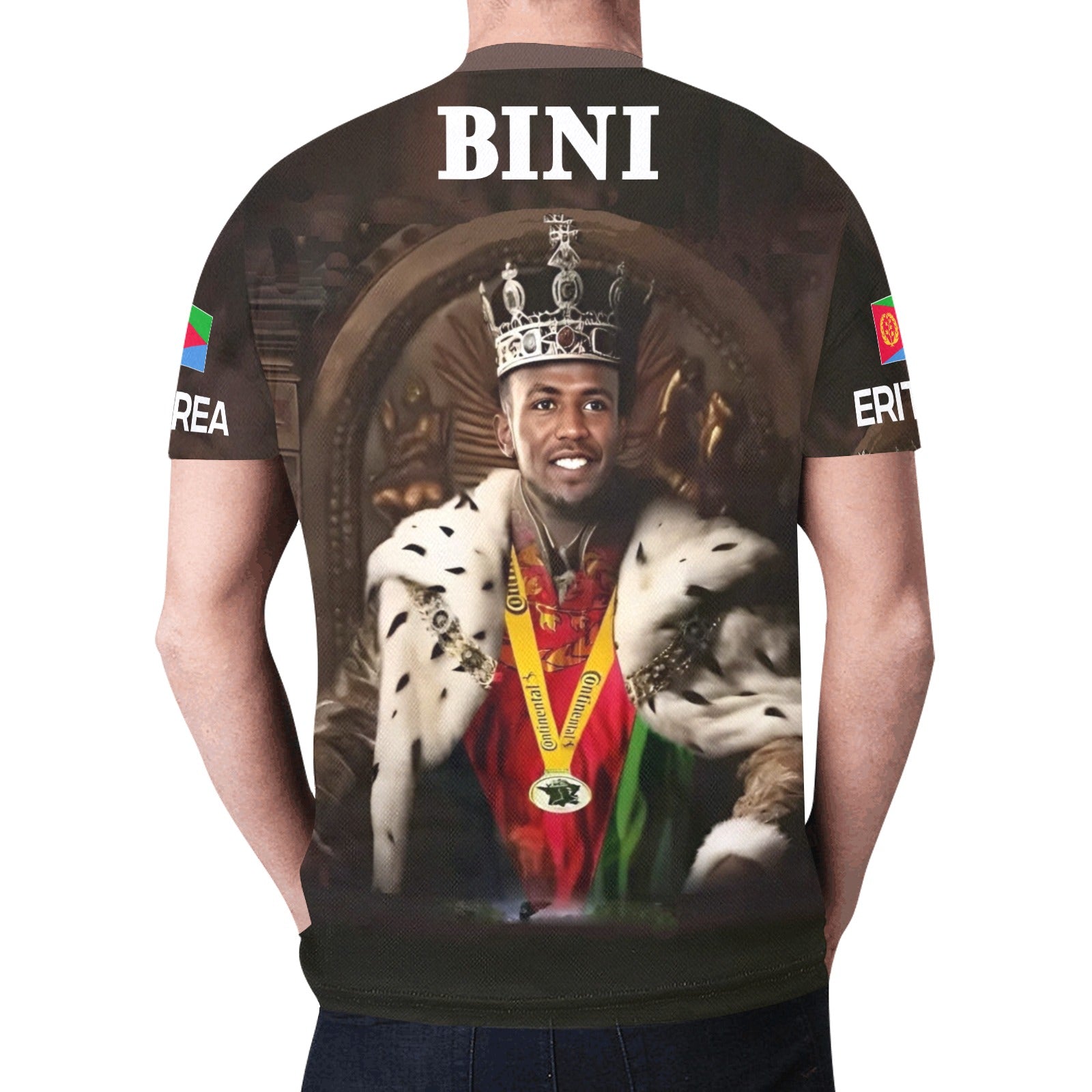 Individuelles Herren-T-Shirt mit Allover-Print