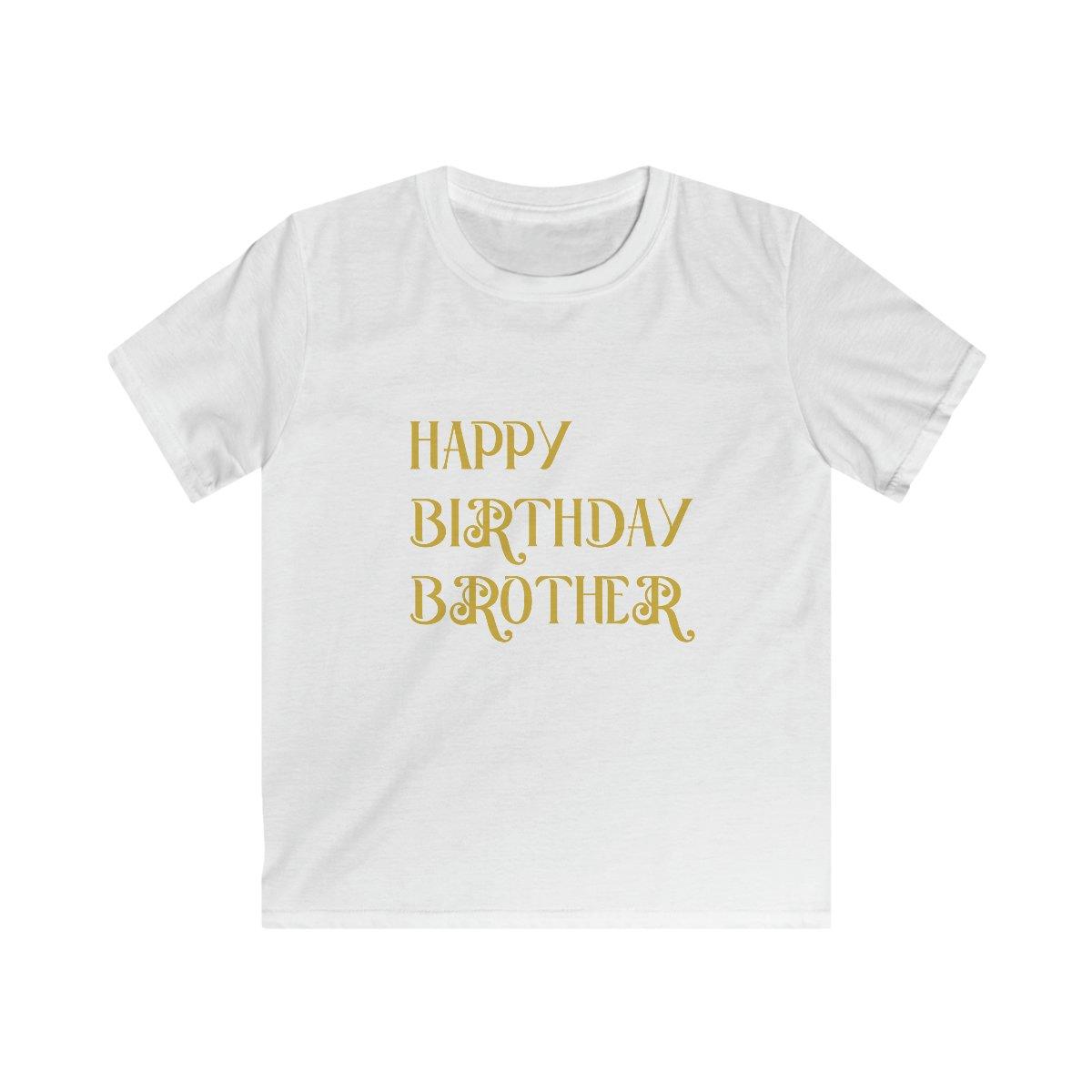 Happy birthday Brother TEXT ONLY 3 T-Shirt 3years plus - Natna Shop