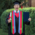 Eritrean Flag Graduation Stole - Natna Shop