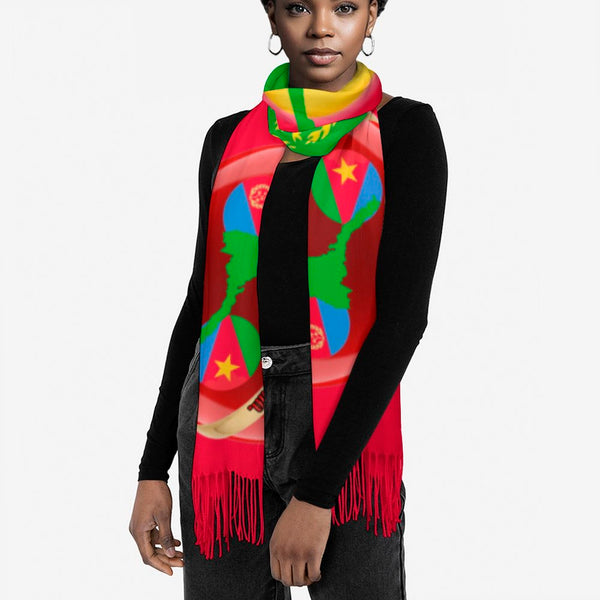 Eritrean Flag Proud Tassel scarf Tassel Scarf