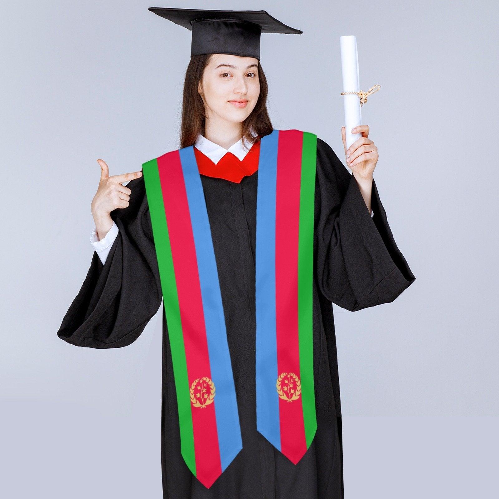 Eritrean Flag Graduation Stole - Natna Shop