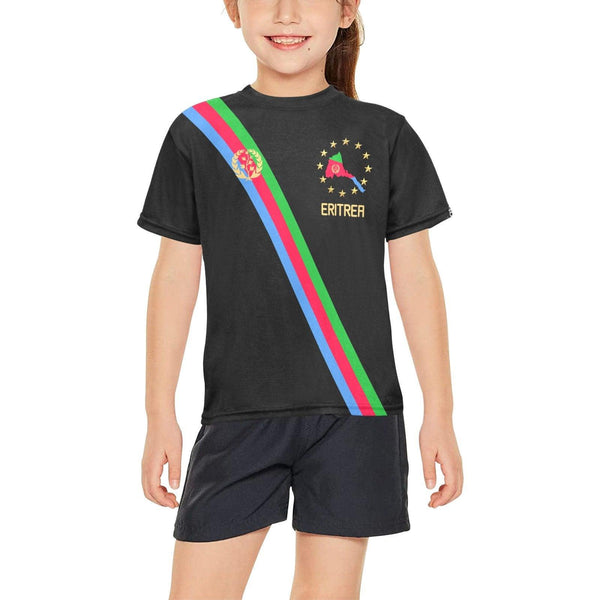 T-Shirt 8-15years Black O-Neck Big