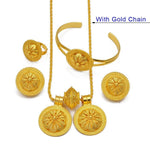 ዋልታ Walta Full Set gold  plated jewellery Earring Necklace Bracelet Ring eritrean ethiopian natnashop - Natna Shop