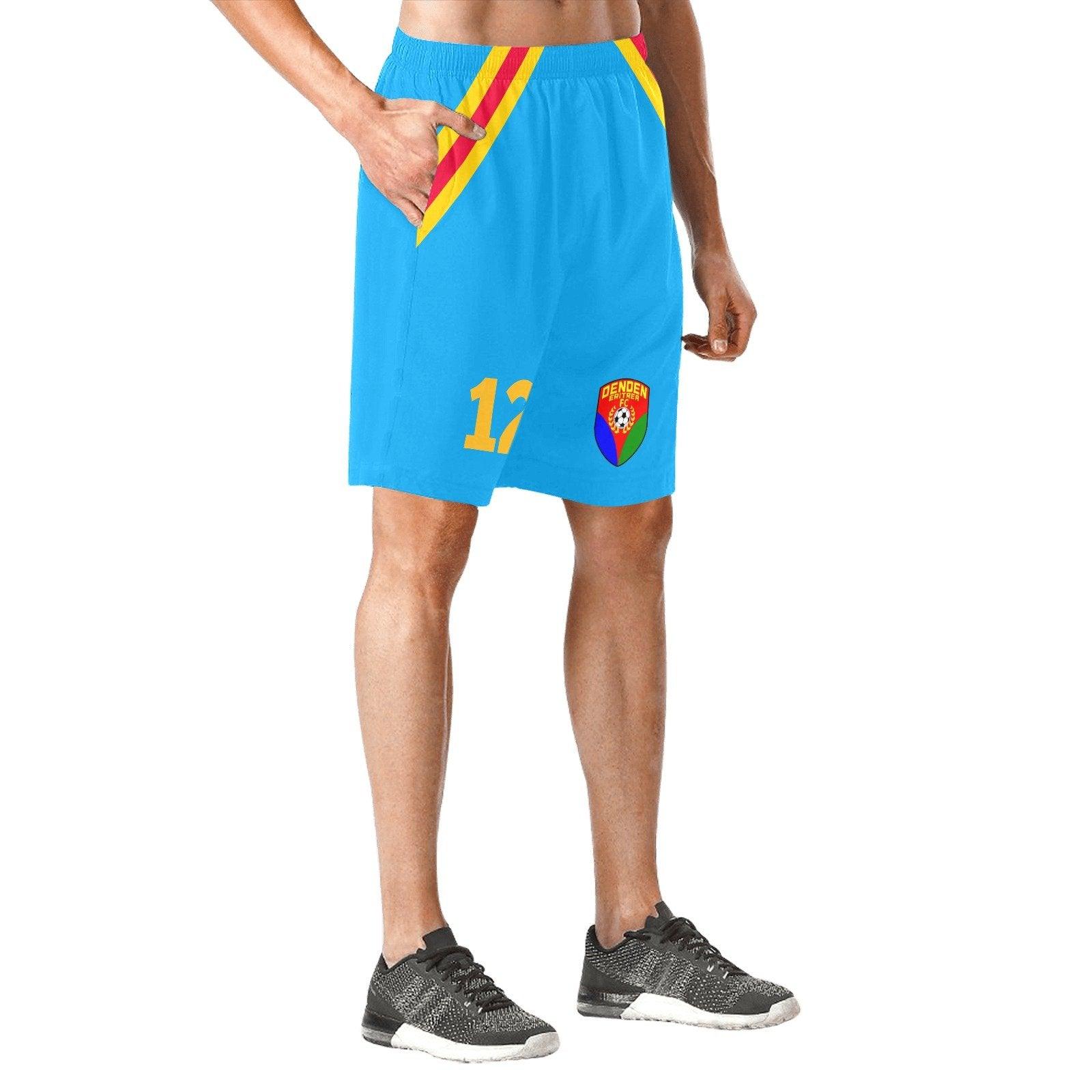 Short Denden Football Sport Men Blue - Natna Shop