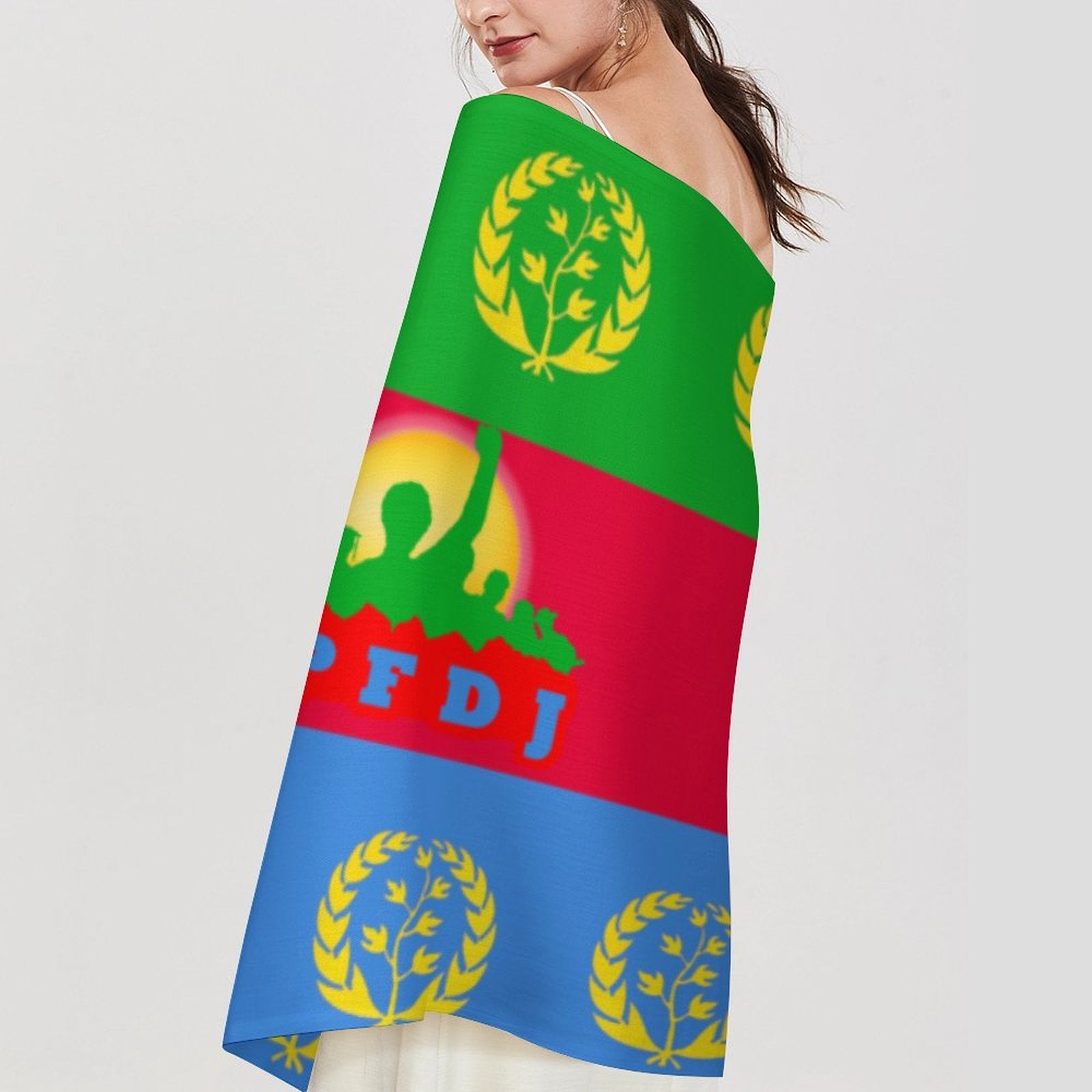 Eritrean Flag Proud Tassel scarf Tassel Scarf