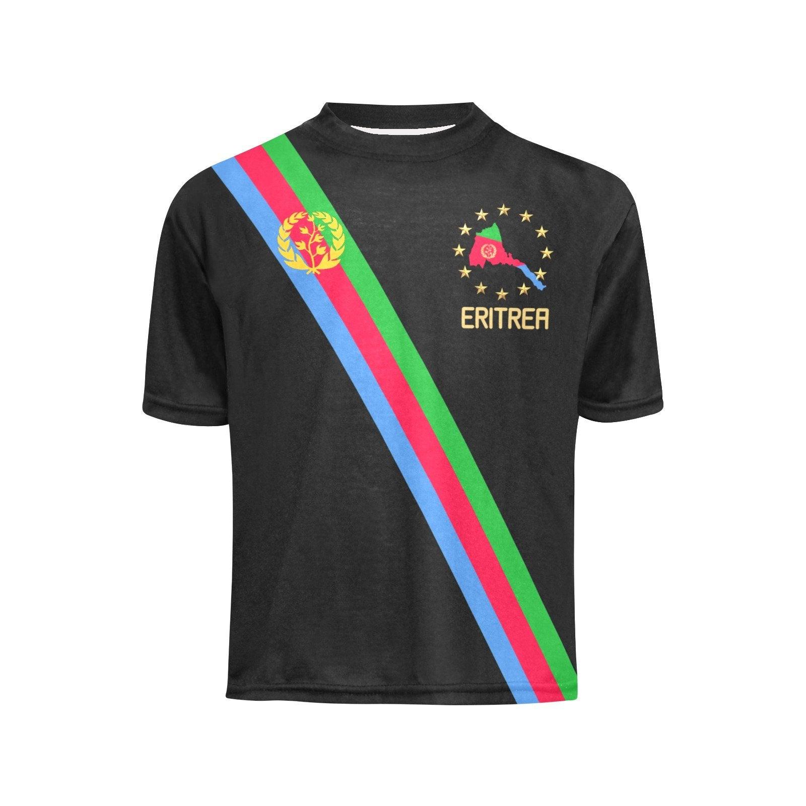 T-Shirt Proud Eritrea Big Boys' All Over Print Crew Neck - Natna Shop