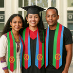 Eritrean Flag Graduation Stole - Natna Shop