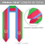 Eritrean Flag Graduation Stole - Natna Shop