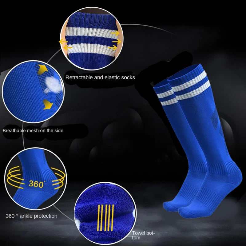High-Quality Knee-High Sports Socks - Kids & Adults | Football, Soccer, Baseball & Outdoor Sports