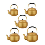 “3L gold aluminum kettle for camping and hiking”