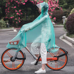 3XL Wasserdichter Fahrrad Motorrad Regenponcho – Klar Transparenter Regenmantel für Outdoor-Radfahren