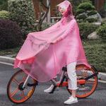 3XL Wasserdichter Fahrrad Motorrad Regenponcho – Klar Transparenter Regenmantel für Outdoor-Radfahren