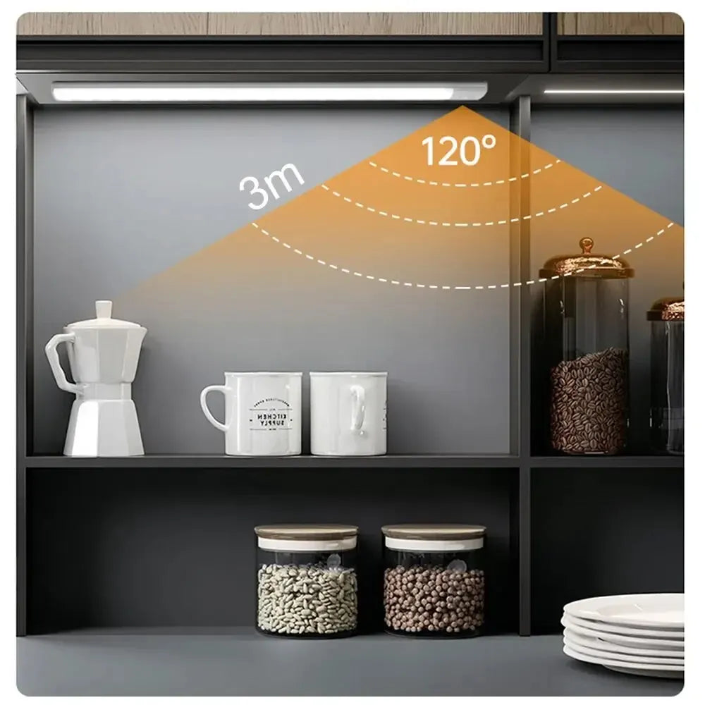 Motion sensor LED bar light for closet and wardrobe