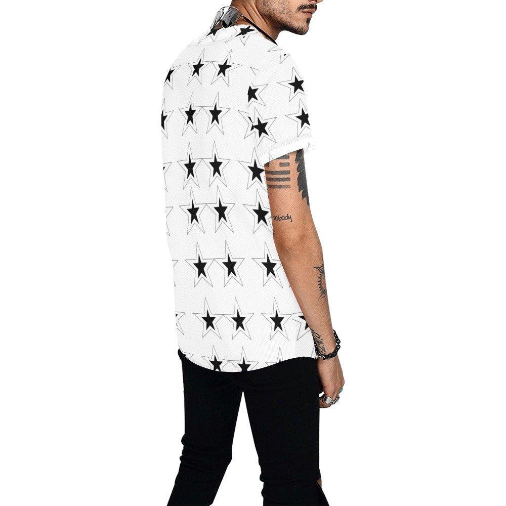 Shirts Mens Eritrean flag star v-neck  Baseball Jersey - Natna Shop