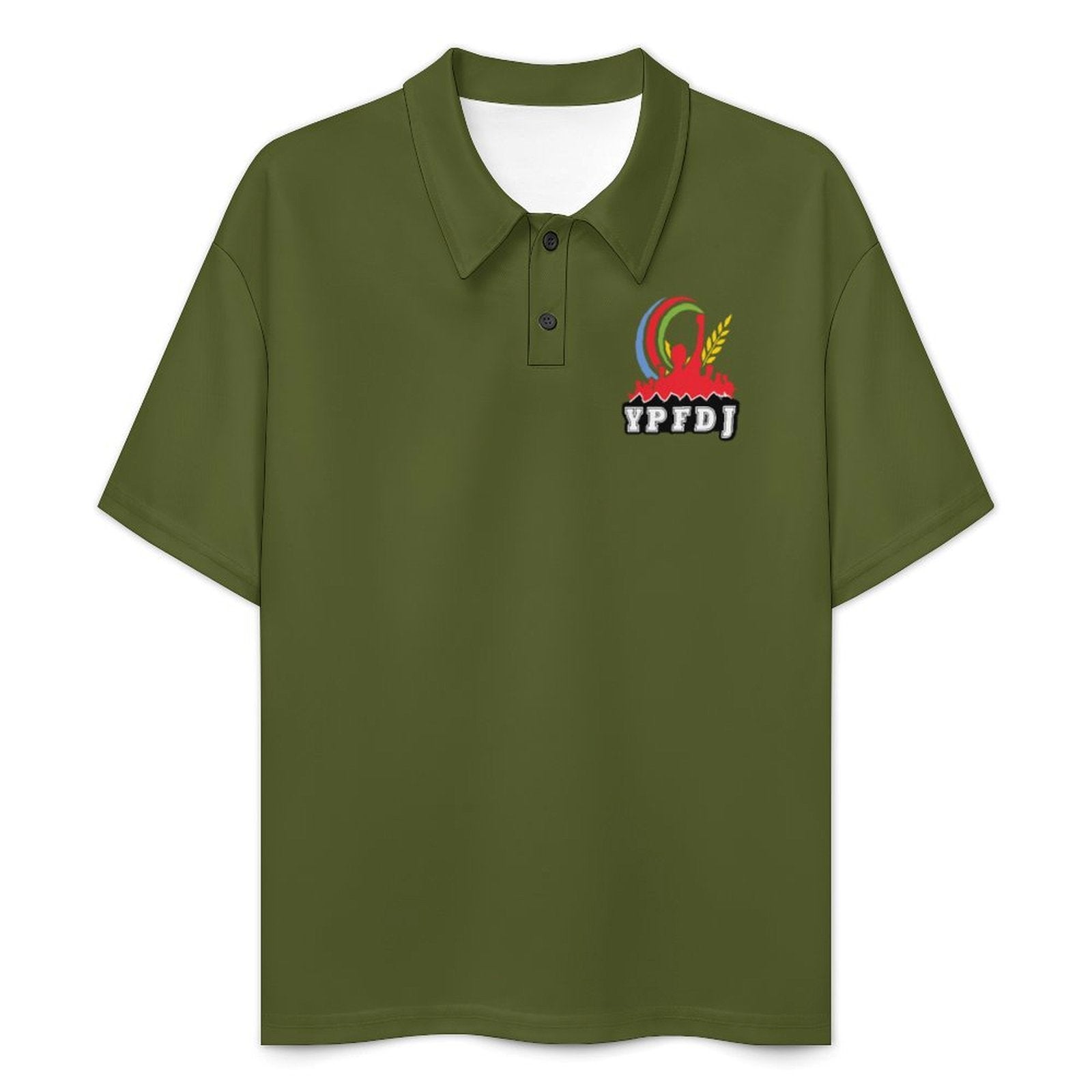 YPFDJ Eritrean patriot polo shirt for men with printed design with out Model
