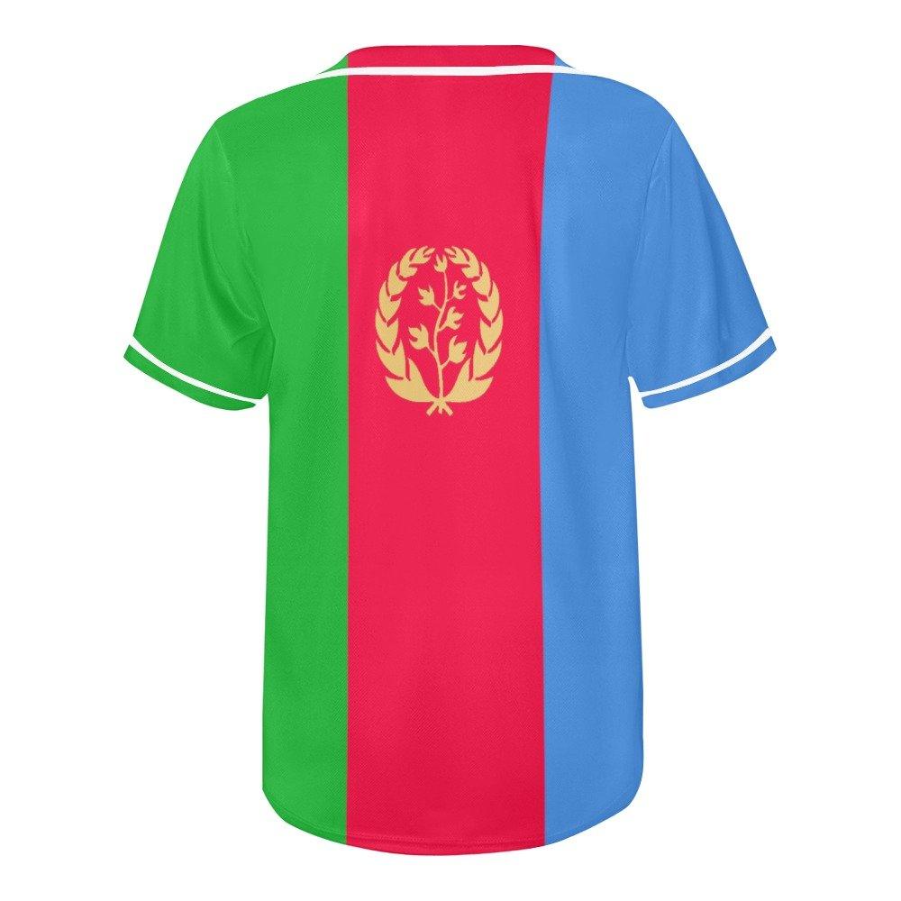 Eritrea Flag Baseball Men Jersey - Natna Shop