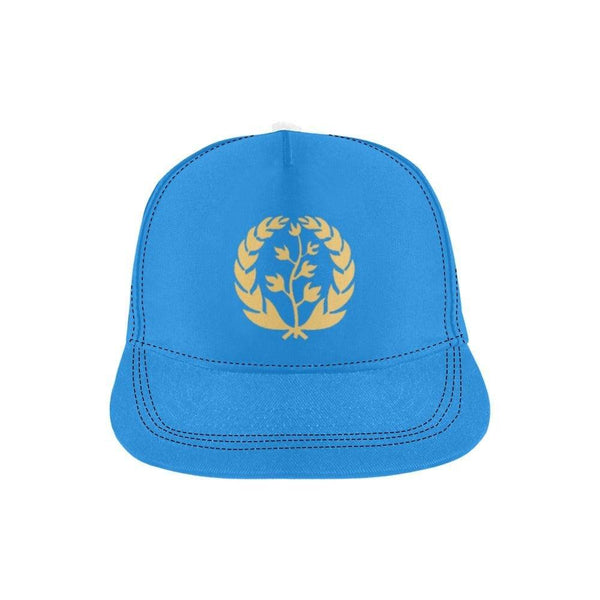Golden Leave ERI Womens Mens Hat  Blue All Over Print Snapback Hat D