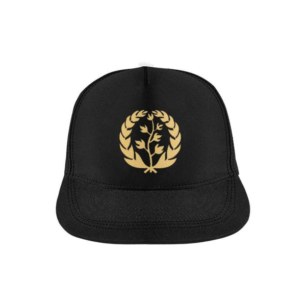 Golden Leave Eritrea flag ERI womens Mens Hat Black All Over Print Snapback Hat D