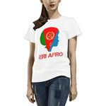 eri eritrean afro women eritrea flag t-shirt white All Over Print T-Shirt for Women (USA Size) (Model T40) - Natna Shop