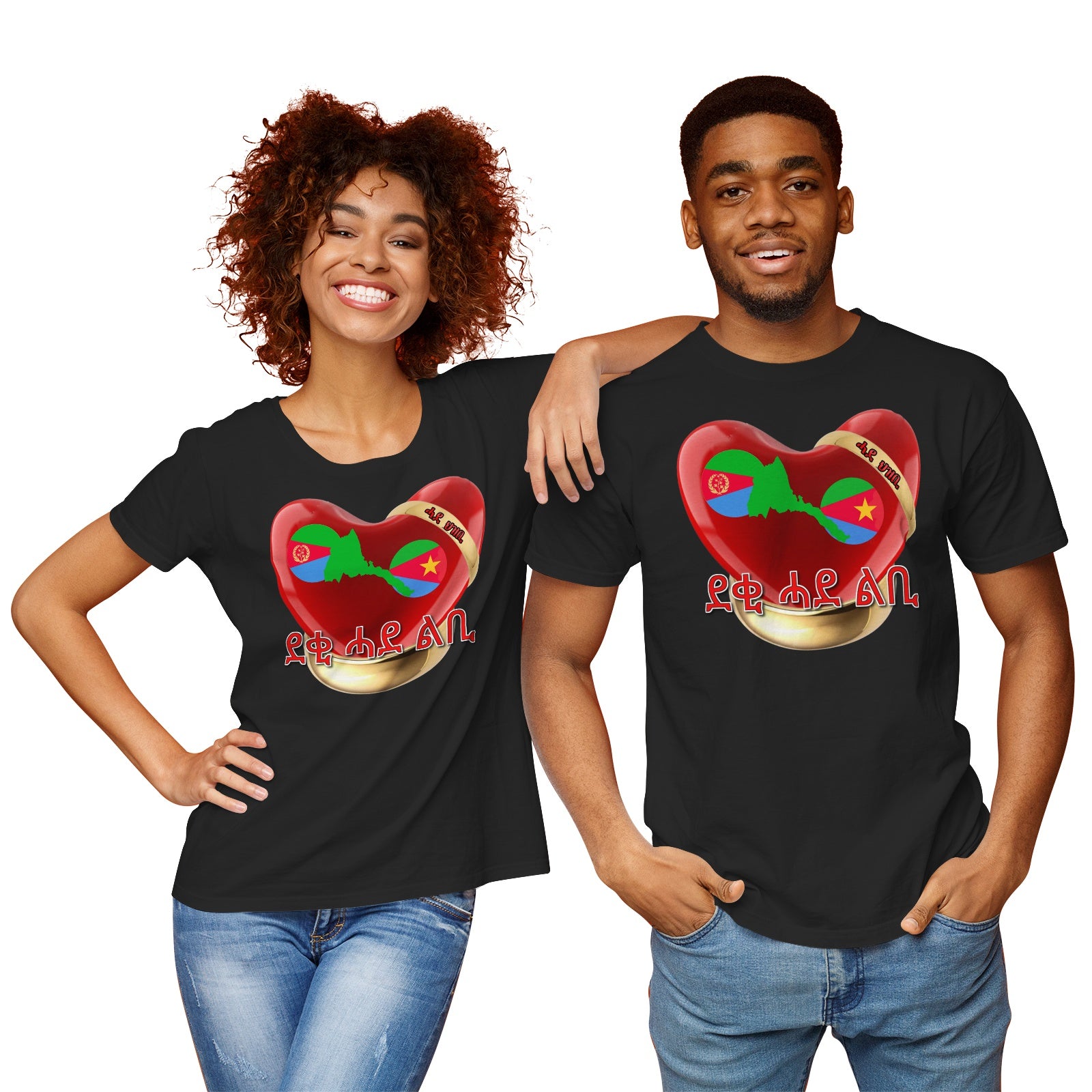 Pima-Baumwoll-Jersey-T-Shirt mit kurzen Ärmeln für Paare