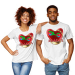 Pima-Baumwoll-Jersey-T-Shirt mit kurzen Ärmeln für Paare