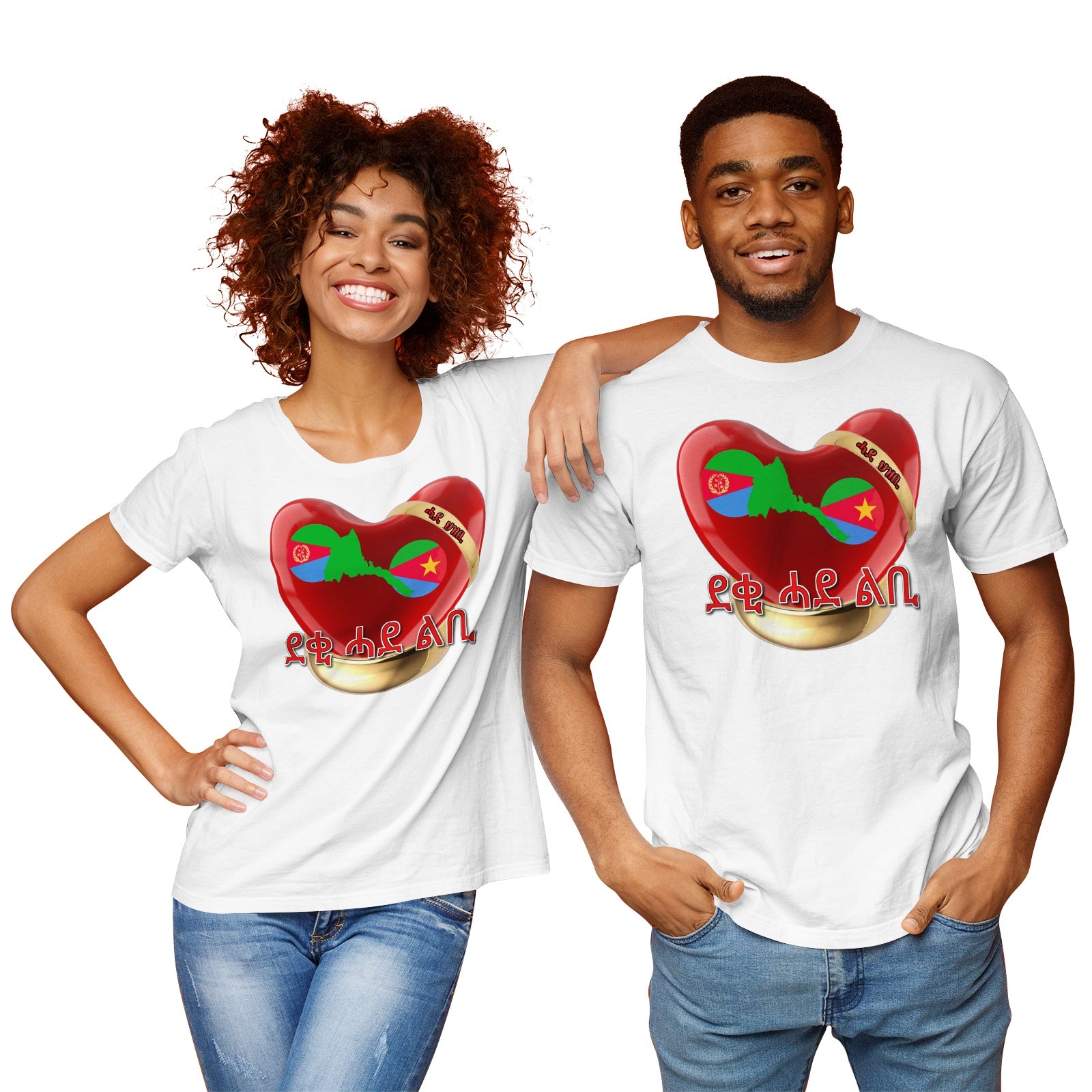 Pima-Baumwoll-Jersey-T-Shirt mit kurzen Ärmeln für Paare