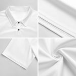 Breathable pique fabric polo shirt detail with patriotic print - Natna Shop
