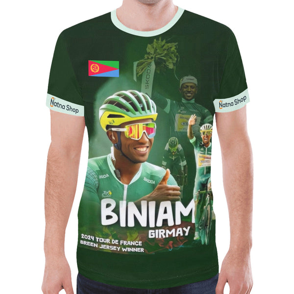 Cycling Green Jersey Winner t-shirt New All Over Print T-shirt for Men