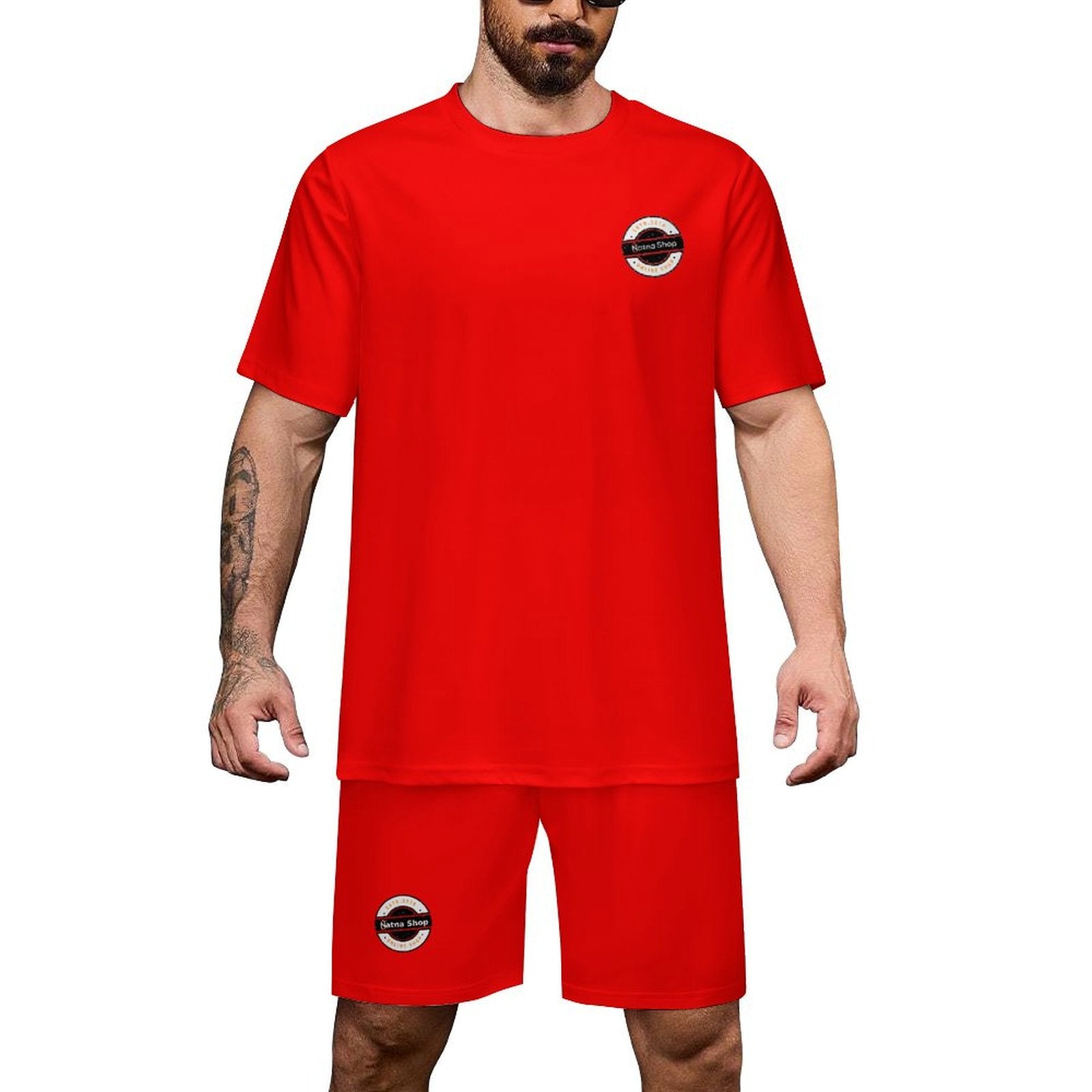 Individuelles Herren-Sporttrikot Rot