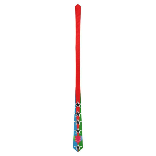 ERITREAN STAR FLAG AND BLACK AND WHITE STAR Classic Necktie (Two Sides)
