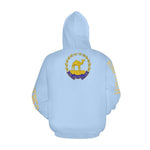 Blue Men Print Hoodie - Natna Shop