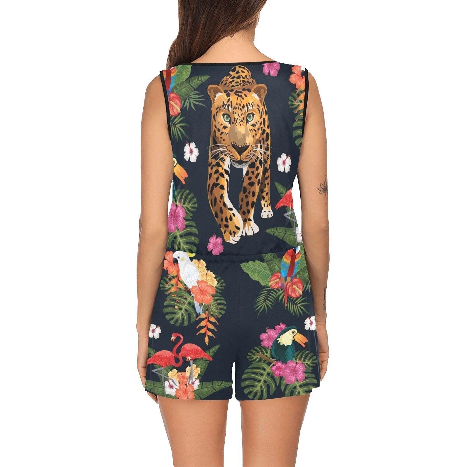 Leopard Women Jumpsuit Print - Natna Shop
