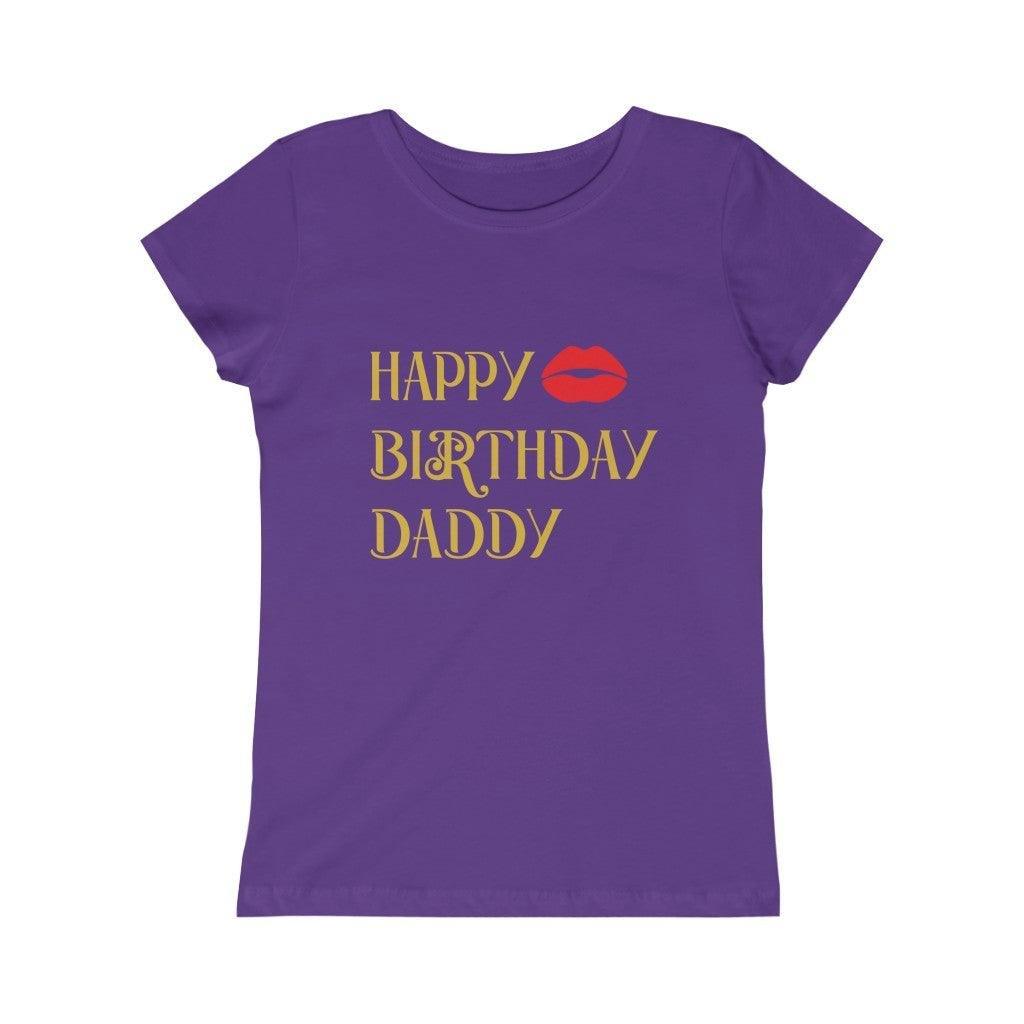 Happy Birthday Daddy Girls t-shirt - Natna Shop