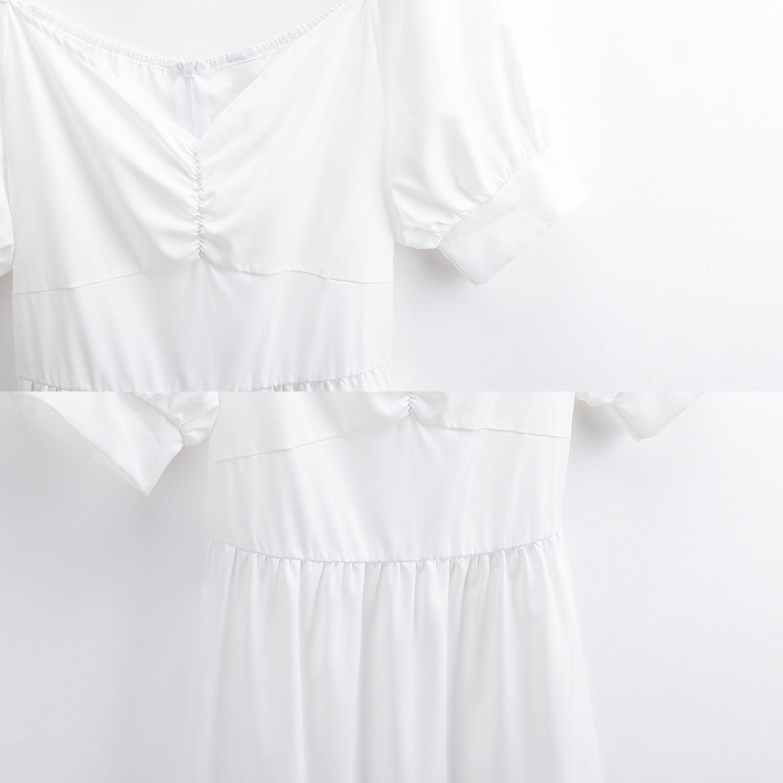 Eritrean Flag Mini Dress Sweetheart Neck Puff Sleeve ARB271 - Natna Shop
