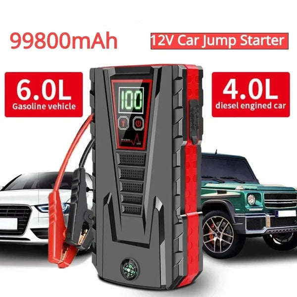 5000A 12V Car Jump Starter, 18,000mAh Power Bank w/ LED Light