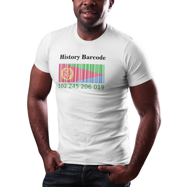 Eritrean History Flag Bacode White Men's T-Shirt