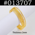 Dubai Gold Plated Bracelets 6pcs Set - Natna Shop